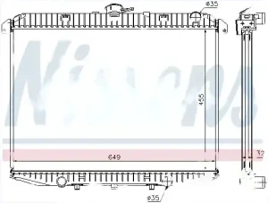62070A NISSENS Chłodnica wody