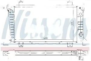 62241A NISSENS Chłodnica wody