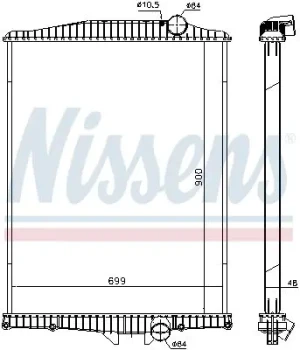 FM VOLVO FM10 Chłodnica wody NISSENS