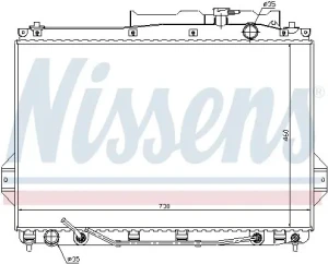 3.8 V6 HYUNDAI ix55 Chłodnica wody NISSENS