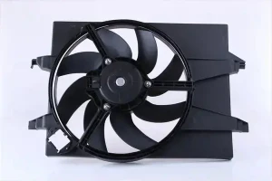 Wentylator chłodnicy 240w z ramą FORD FIESTA V 1.25 16V, 1.6 16V, 1.4 TDCi, 1.3, 1.4 16V NISSENS