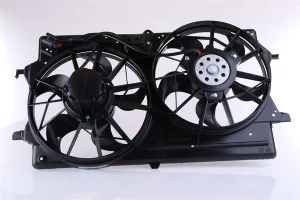 Wentylator chłodnicy z ramą FORD FOCUS I 1.6 16V, 1.4 16V, 1.8, 1.8 16V, 2.0 16V, ST170, 1.8 DI, 1.8 TDCi NISSENS
