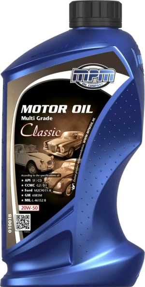 01001B MPM Classic 20w-50 mineralny olej silnikowy do klasycznych aut - 1l