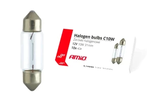 AMI02555 AMIO Amio żarówka halogenowa c10w 12v 10w 10szt. 02555