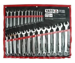 YATYT-0365 YATO Zestaw kluczy płasko-oczkowych 6-32mm 25szt. yt-0365