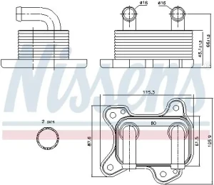 1.7 DTI Chłodnica oleju silnikowego OPEL ASTRA G NISSENS