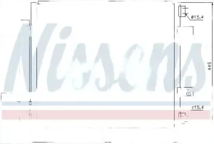 4.2 Skraplacz chłodnica klimatyzacji z osuszaczem DAIMLER SUPER EIGHT (X350) NISSENS