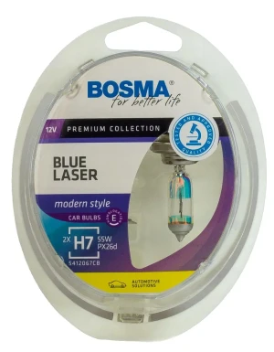 LED3707 BOSMA Bosma blue laser h7 żarówki samochodowe 55w 2szt