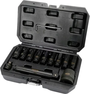 YT-10655 YATO YATO Zestaw udarowych kluczy trzpieniowych hex torx 3/4" 12 szt. crmo yt-10655