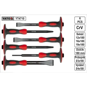 YT-4710 YATO Yato zestaw przecinaków i przebijaków crv 6szt z osłoną