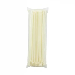 LED8757 BOSMA Opaski zaciskowe 7,6x370mm białe 100szt. - 8757