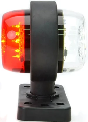 544BC/II W74.2 WAŚ Lampa obrysowa led naczepa tir 12-24v biało-czerwona 544bc/ii