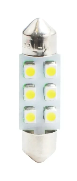 lb028b M-TECH M-tech żarówka led c5w sv8.5 36mm 12v 0.7w niebieska 6xsmd3528 (2 szt.) lb028b