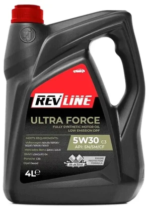ULTRA F. C3 5W30 4L REVLINE Revline ultra force 5w-30 olej silnikowy syntetyczny 4l