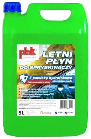 PARATA083017 PLAK Plak letni płyn do spryskiwaczy hydrofobowy 5l