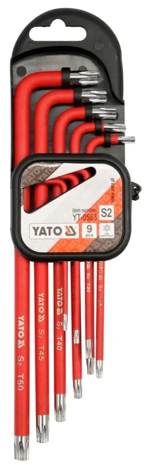 YT-0563 YATO YATO Yato yt-0563 zestaw kluczy trzpieniowych torx z otworem t10-t50 9 szt.