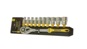 NR RW12-11 STARLINE Zestaw kluczy nasadowych 1/2" z grzechotką 11 el. s