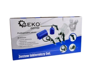 WG01100 GEKO Geko zestaw lakierniczy 5el. pistolety dysza 1.5mm g01100