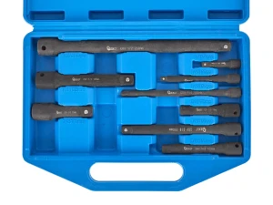 WG10531 GEKO Geko zestaw przedłużek udarowych 1/4" 3/8" 1/2" crv 9szt g10531