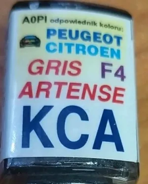 ARAKCA ARA SYSTEM Zaprawka lakiernicza peugeot citroen kca f4 gris artense 10ml