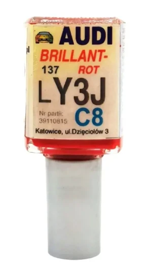 ARAY3J ARA SYSTEM Audi ly3j czerwony brillant lakier zaprawka do rys 10ml