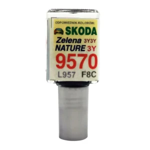 ARA9570 ARA SYSTEM Skoda 9570 f8c zielona natura lakier zaprawkowy do rys 10ml