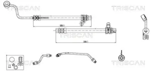 8516 43004 TRISCAN Wąż hydrauliczny, system kierowania