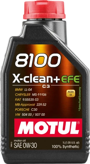 111657 MOTUL 8100 x-clean+ efe 0w-30 1l olej syntetyczny