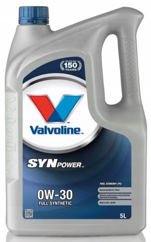 874310 VALVOLINE Valvoline synpower fe 0w-30 5l olej silnikowy