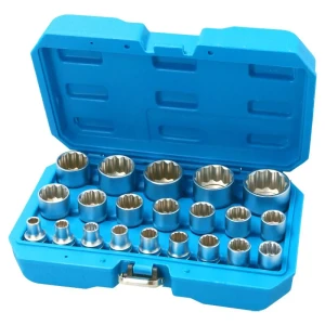 GAZNE01045 ENERGY Energy klucze nasadowe 12-kątne 1/2" 21el zestaw ne01045