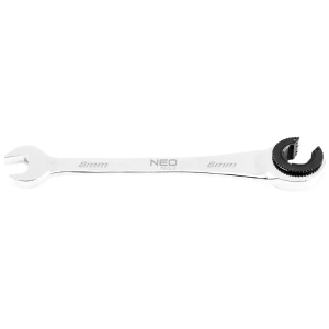 NEO09-255 NEO Klucz płasko-oczkowy rozcięty z grzechotką 8mm crv stal 09-255