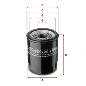 Filtr oleju z zaworem zwrotnym FIAT PANDA III SOFIMA