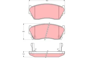 Klocki hamulcowe przód NISSAN SUNNY III TRW