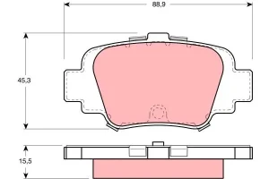 Klocki hamulcowe tył NISSAN MICRA II TRW