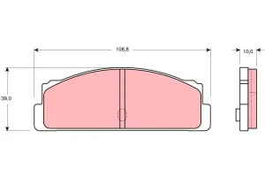 Klocki hamulcowe tył FSO 125P Kombi TRW