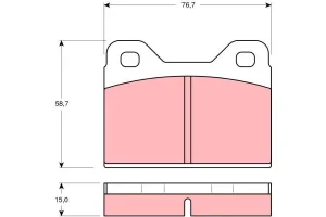 Klocki hamulcowe przód tył VW K 70 TRW