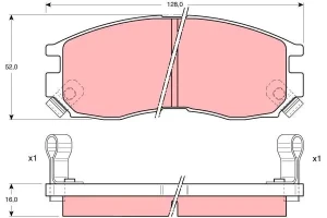 Klocki hamulcowe przód CHRYSLER SEBRING I TRW