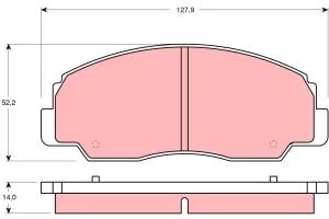 Klocki hamulcowe przód DAIHATSU FEROZA TRW