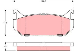 Klocki hamulcowe tył MAZDA MX-6 TRW