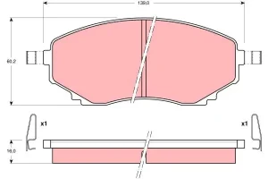 Klocki hamulcowe przód MAZDA MPV II TRW
