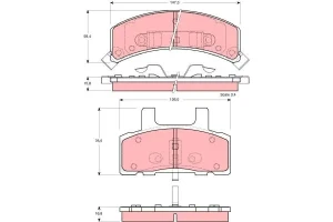 Klocki hamulcowe przód CHEVROLET ASTRO TRW