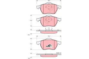Klocki hamulcowe przód VW PASSAT B3/B4 TRW