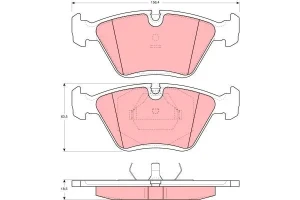 Klocki hamulcowe przód AUDI 200 C3 TRW