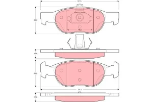 Klocki hamulcowe przód FIAT PUNTO TRW