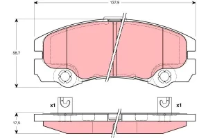Klocki hamulcowe przód OPEL FRONTERA B TRW