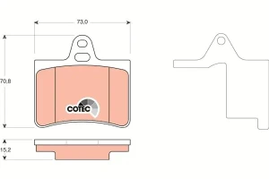 Klocki hamulcowe tył CITROËN C5 II TRW