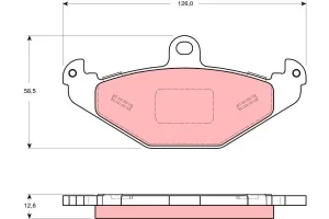 Klocki hamulcowe tył LOTUS ELISE TRW
