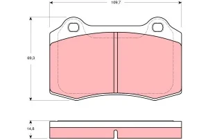 Klocki hamulcowe przód VOLVO S60 1 TRW