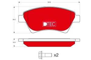 Klocki hamulcowe przód RENAULT MEGANE II TRW
