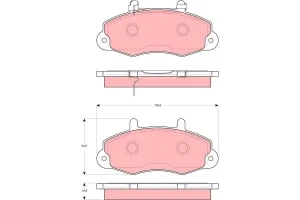Klocki hamulcowe przód FORD TRANSIT TRW